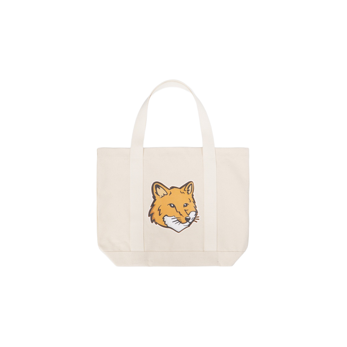 【国内即発】メゾンキツネ MAISON KITSUNE FOX HEAD TOTE ECRU アウトレット】MAISON KITSUNE メゾンキツネ トートバッグ/FOX