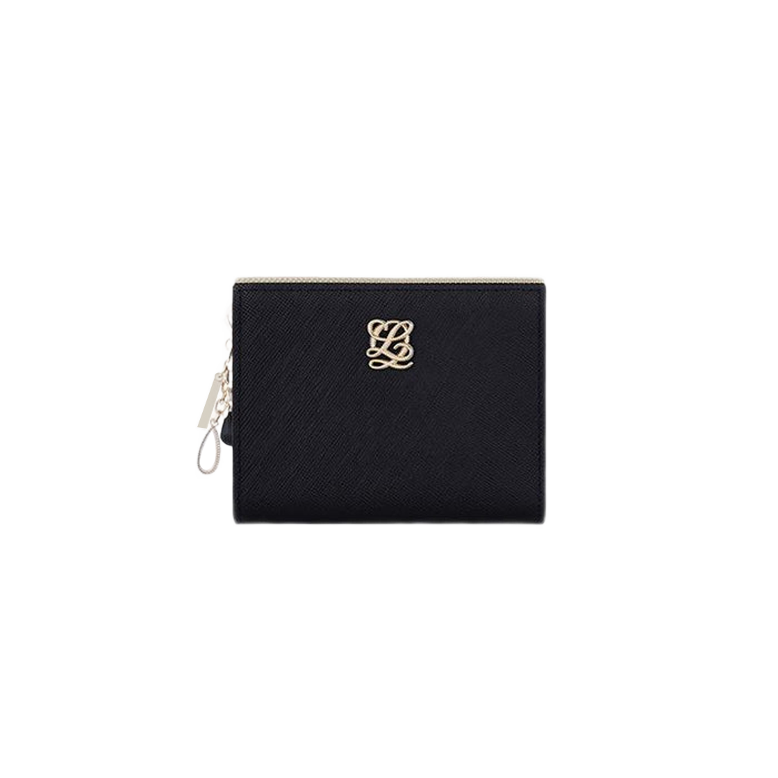 【Louis Quatorze】韓国人気★ L-QUILTING Half Wallet Louis Quatorze L-Quilting Leather Bi-Fold Half Wallet Navy