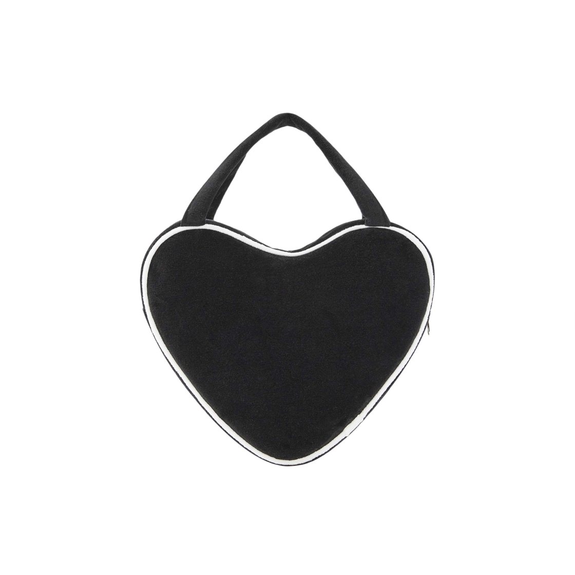 Emis Velour Heart Tote Bag Black | eBay