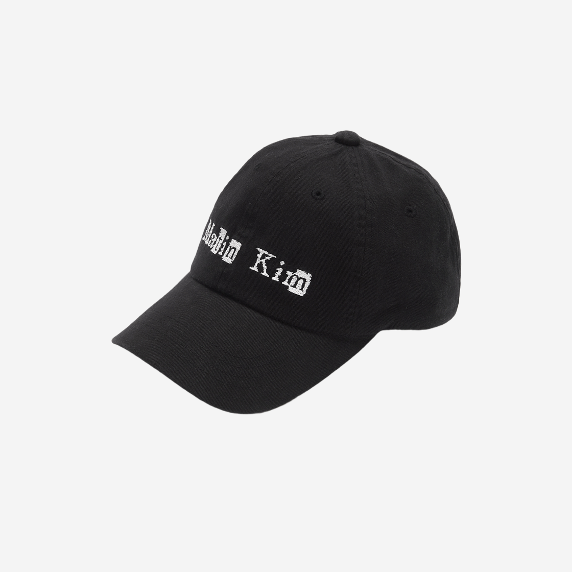 Matin Kim★[正規品] LOGO SCRAP BALL CAP IN 4COLOR MUSINSA | MATIN KIM LOGO SCRAP BALL CAP IN BLACK