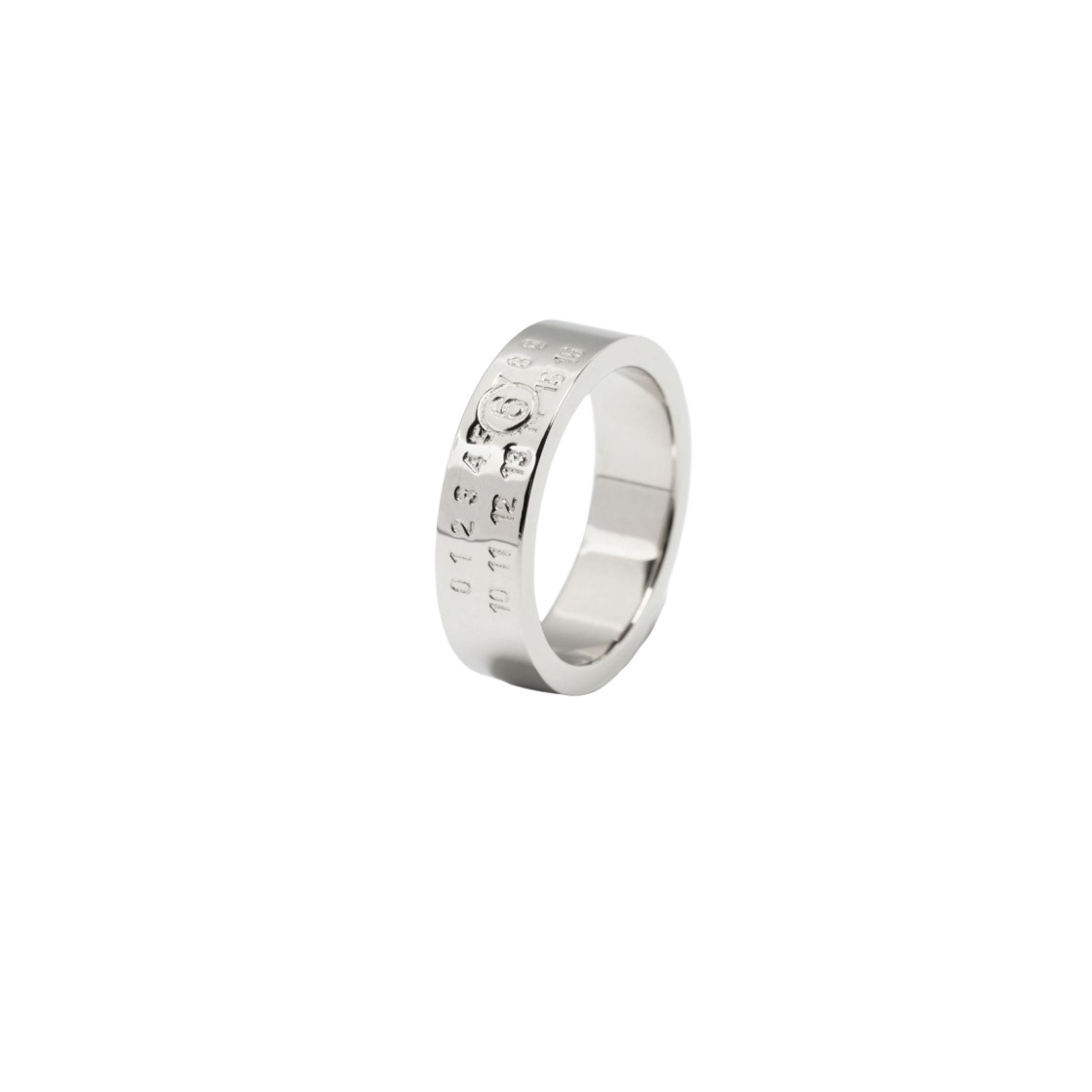 W) MM6 Maison Margiela Numeric Minimal Signature Ring
