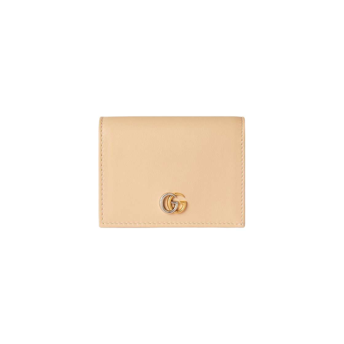 Gucci GG Marmont Card Case Wallet Light Beige Leather | eBay
