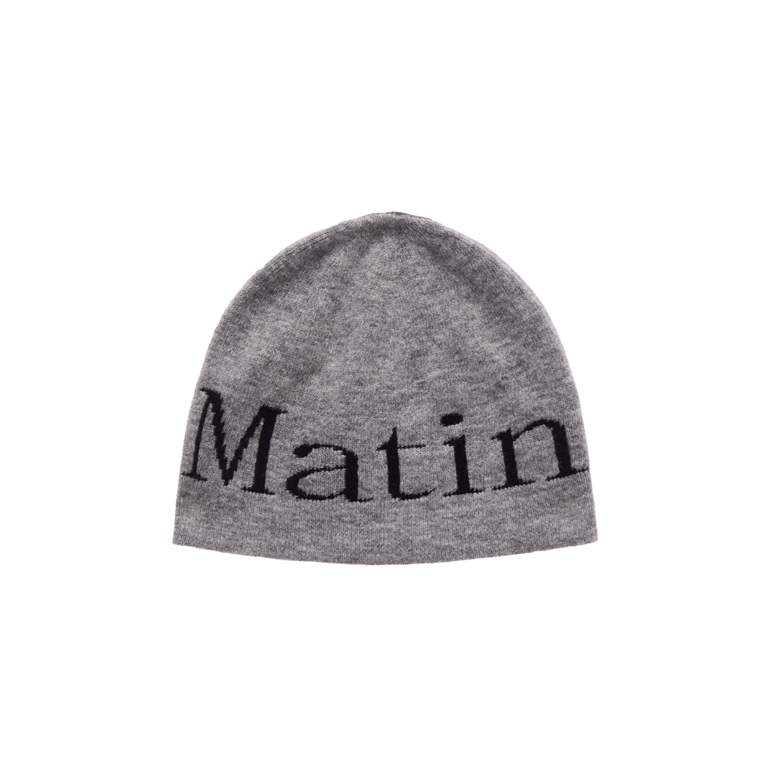 【Matin Kim】LOGO JACQUARD SHORT BEANIE Matin Kim Logo Jacquard Short Beanie Grey | eBay