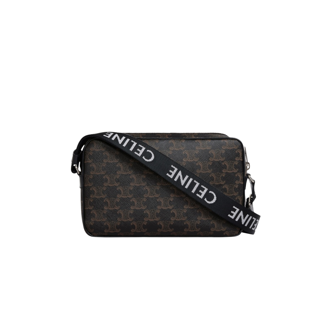 CELINE ミディアム メッセンジャーバッグ 黒 TRIOMPHE CANVAS 極美品 CELINE セリーヌ ミディアム メッセンジャーバッグ