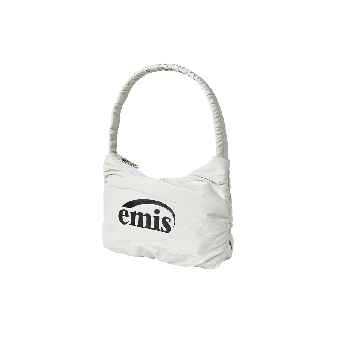 ★EMIS★ GLOSSY SHIRRING HOBO BAGBEIGE m1037_1334042 Emis Glossy Shirring Hobo Bag Beige | eBay
