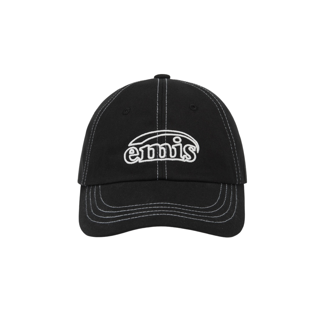 Emis White Stitch Ball Cap Black | eBay