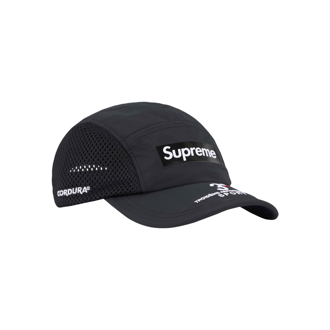 Supreme Side Mesh Camp Cap Black - SS25 - US