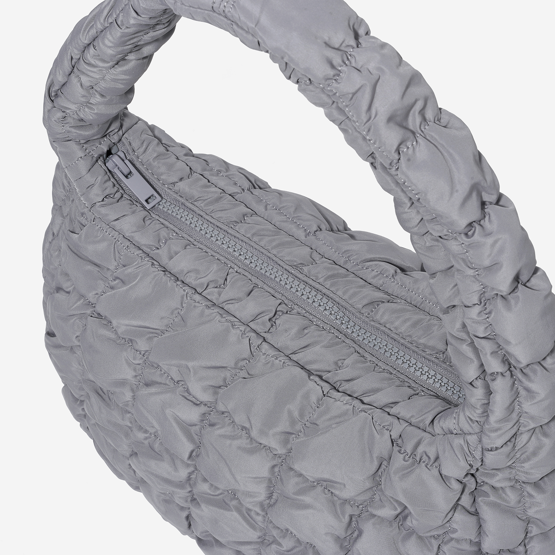 【COS】 Quilted Mini Bag : Light Grey AzuraMart - COS Quilted Bag - Grey - Mini