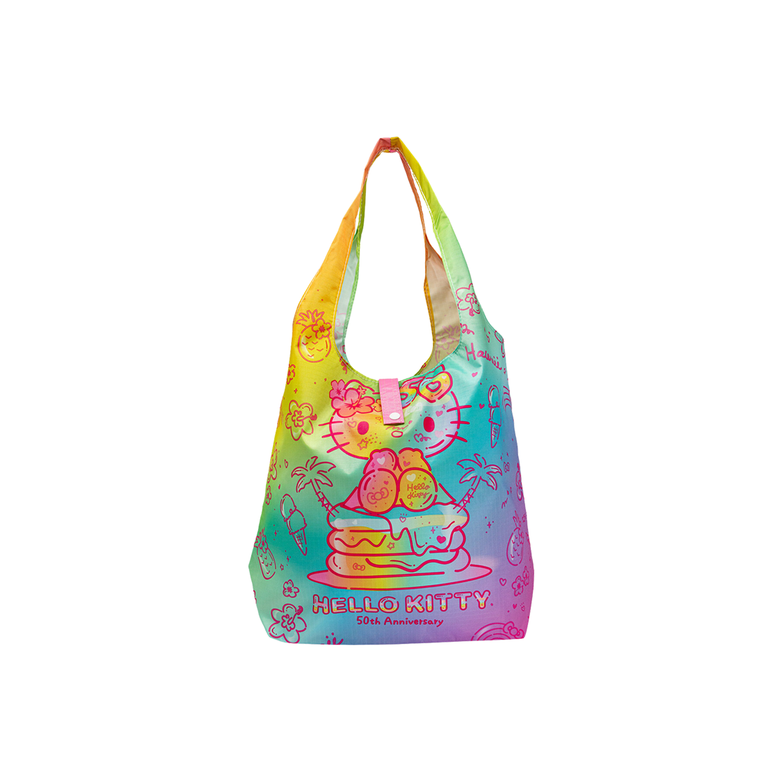 トートバッグ Sanrio Hello Kitty 50th Anniversary Hawaii Series Foldable Sanrio Hello Kitty 50th Anniversary Hawaii Series Foldable
