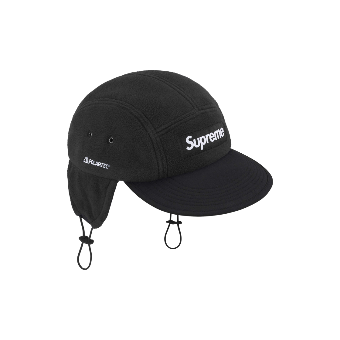 Supreme Polartec Earflap Camp Cap Black - 24FW | eBay