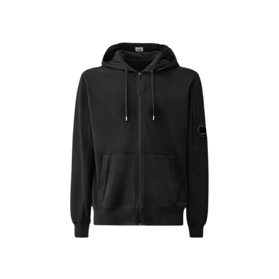 C.P. Company Light Fleece Zipped Hoodie Black - 24FW | eBay