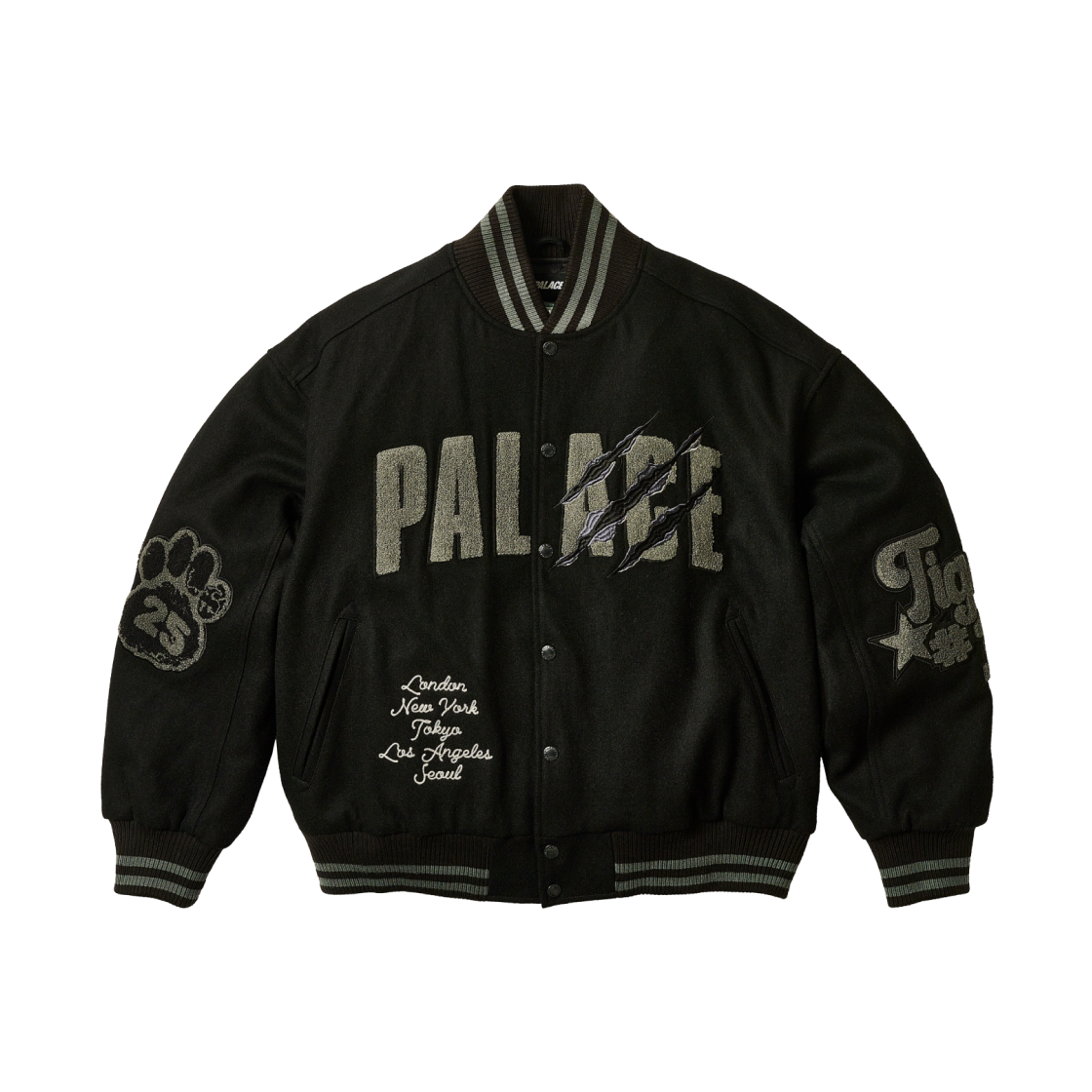 ジャケット・アウター PALACE Hanshin Tigers Varsity Jacket Palace Osaka Exclusive Hanshin Tigers Varsity Jacket Black