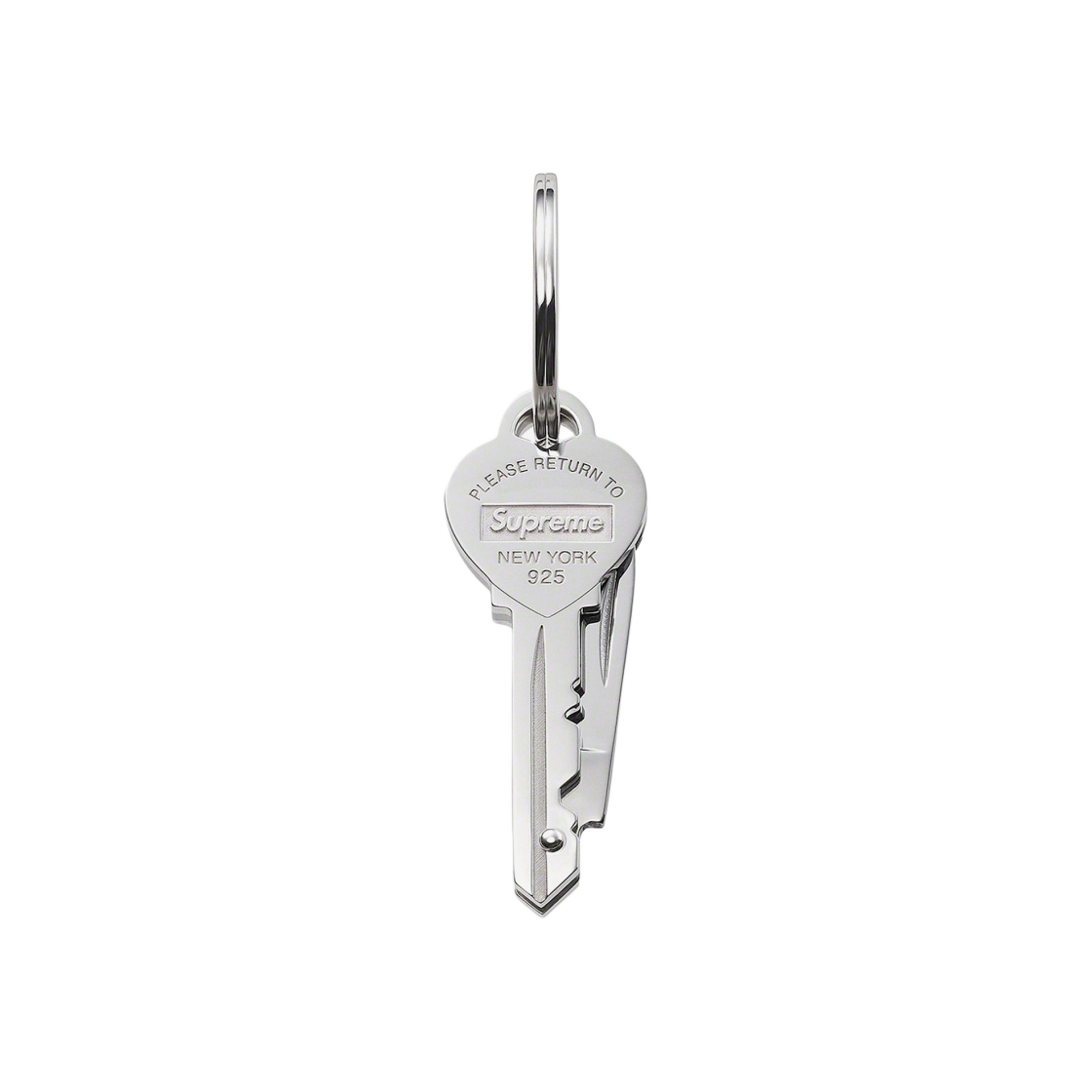 新品　Tiffany Heart Knife KeyRing Supreme AUTHENTIC TIFFANY&Co. Keyring Heart Knife Supreme Return to