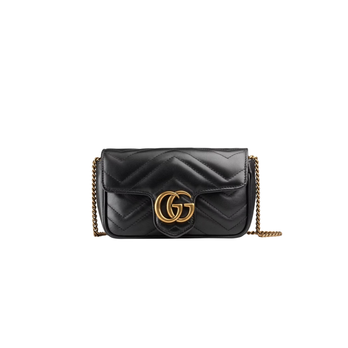 ★関税込★GUCCI★GG Marmont Matelasse Leather Super Mini Bag Gucci GG Marmont matelassé leather super mini bag Black | eBay