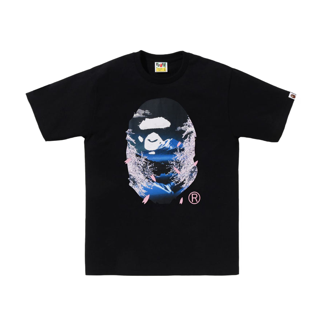 A BATHING APE BAPE ハート＆バラ Tシャツ ブラック A BATHING APE BAPE ハート＆バラ Tシャツ ブラック A BATHING