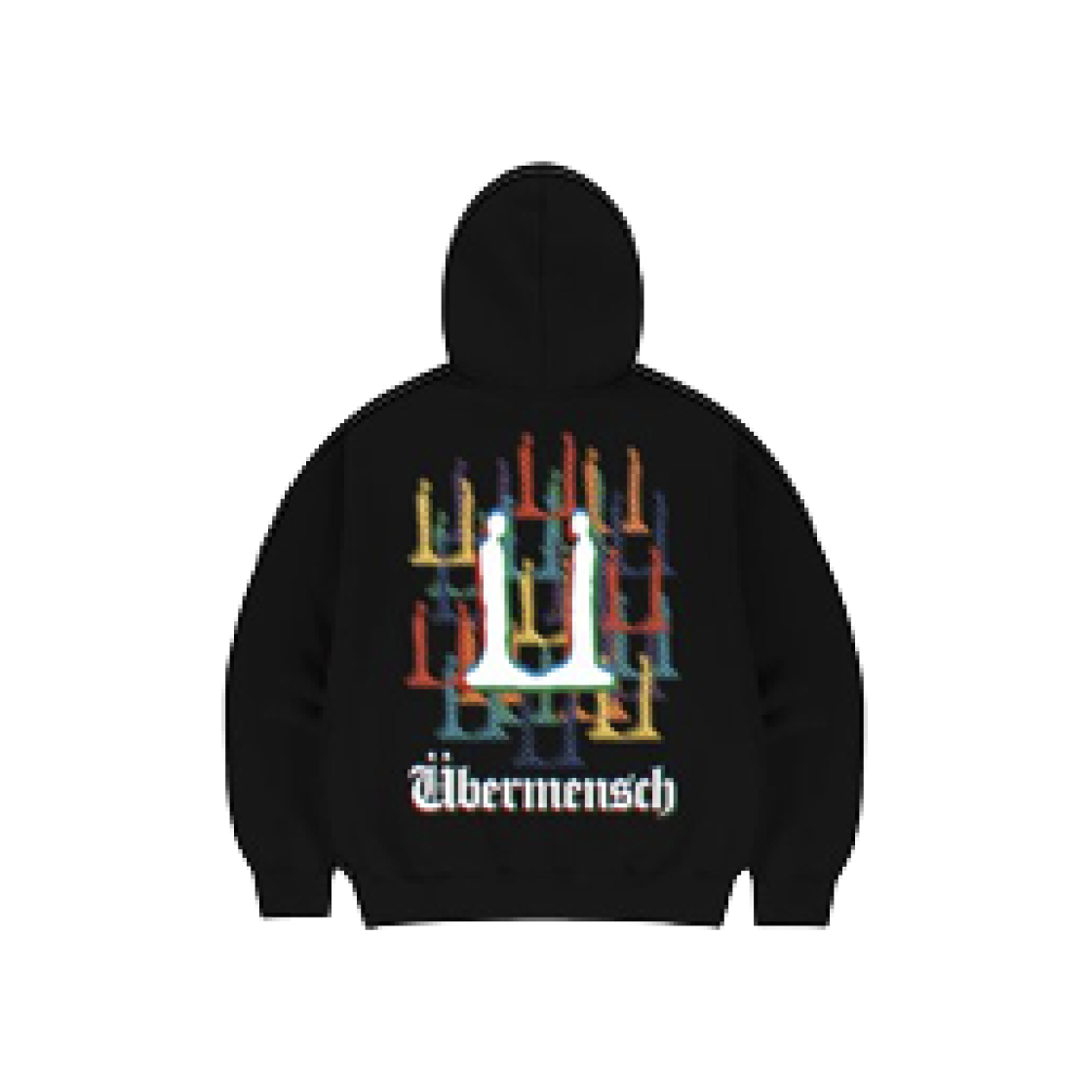 G-DRAGON Übermensch HOODIE ZIP-UP F ブラック G-DRAGON 2025 WORLD TOUR ÜBERMENSCH OFFICIAL MD [ZIP-UP