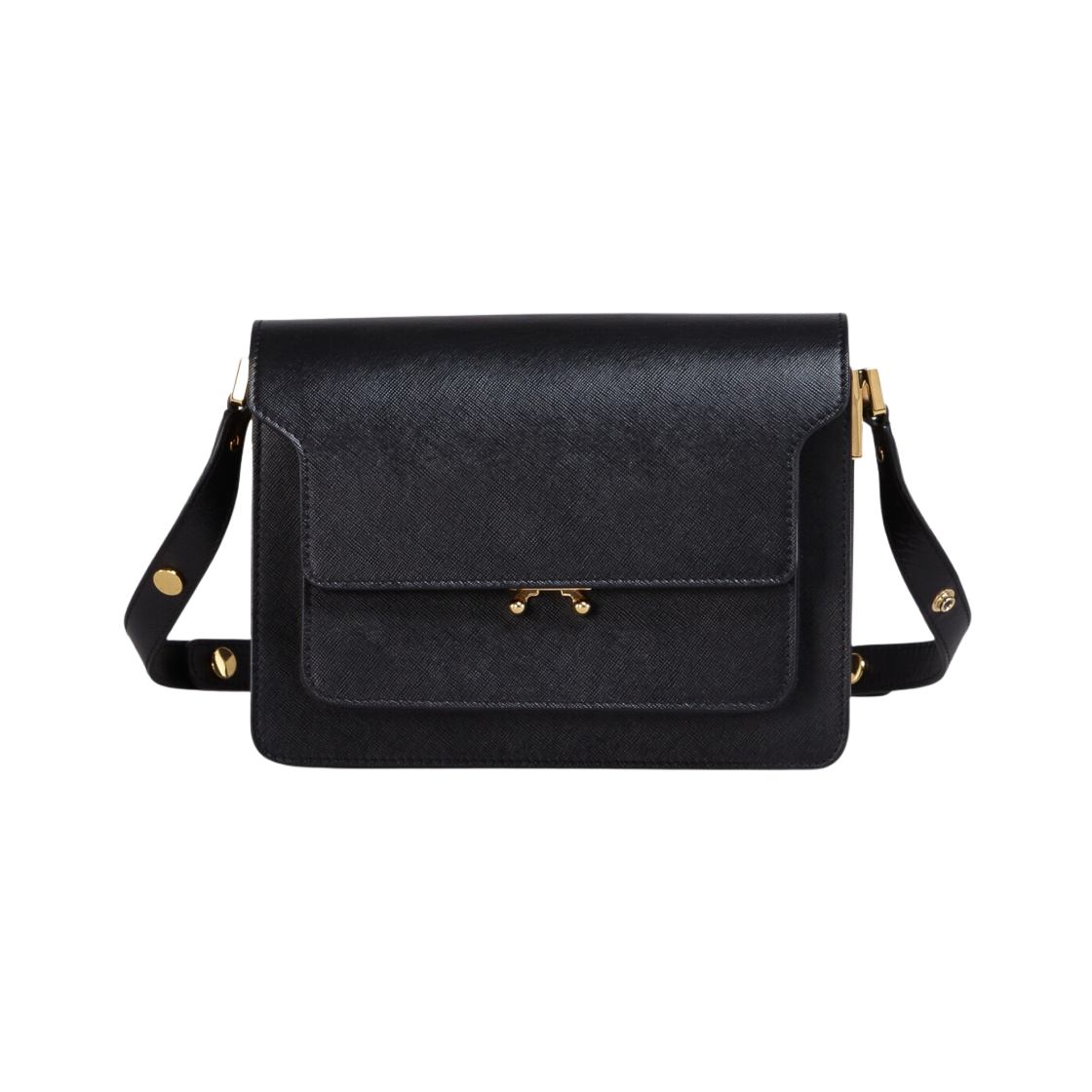 Marni Saffiano Medium Trunk Bag Black | eBay
