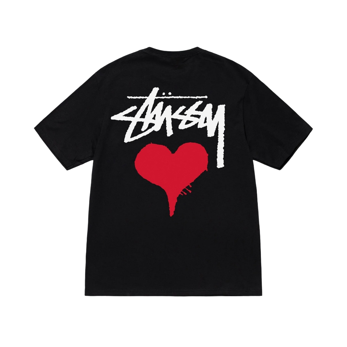Stussy Stock Heart T-Shirt Black | eBay