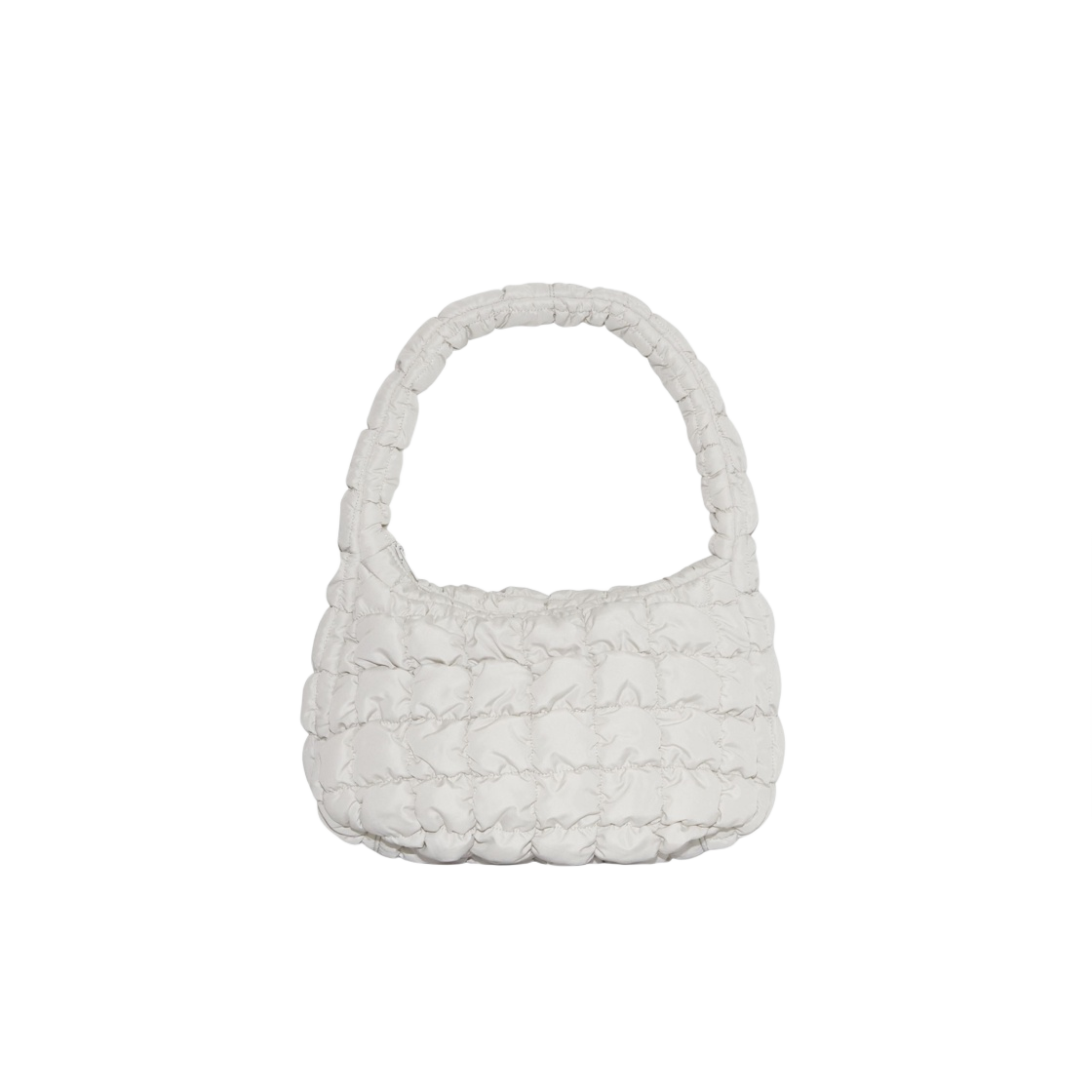 COS Quilted Mini Bag Light Grey | eBay