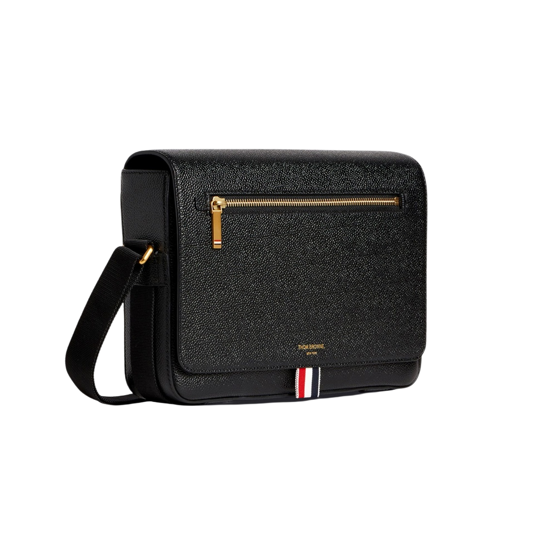 【THOM BROWNE】送料/関税込 Tonal Strap Reporter Bag Thom Browne Tonal Strap Leather Reporter Bag Black | eBay