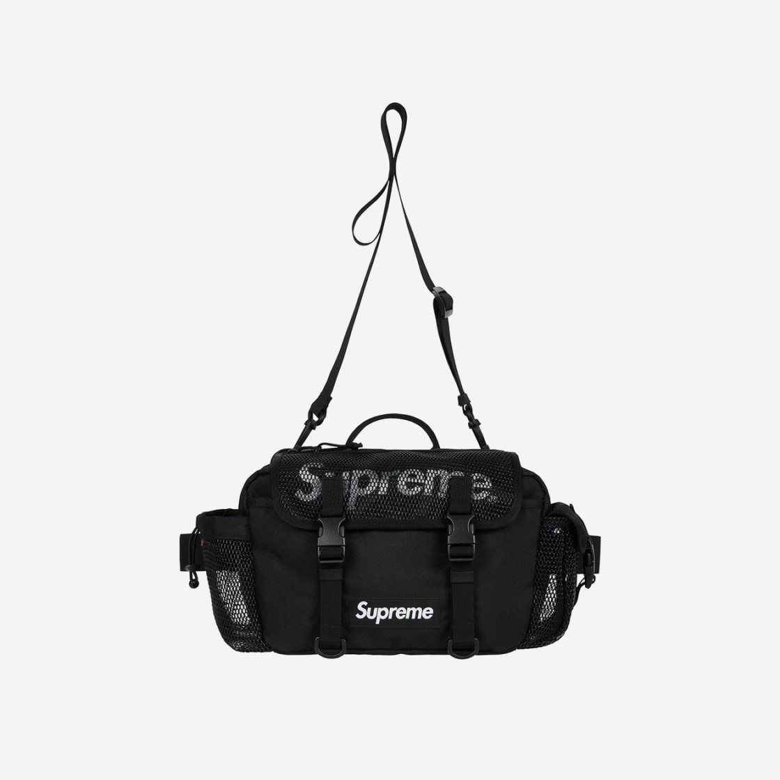 Supreme Mesh Waist Bag Black - 20SS | eBay