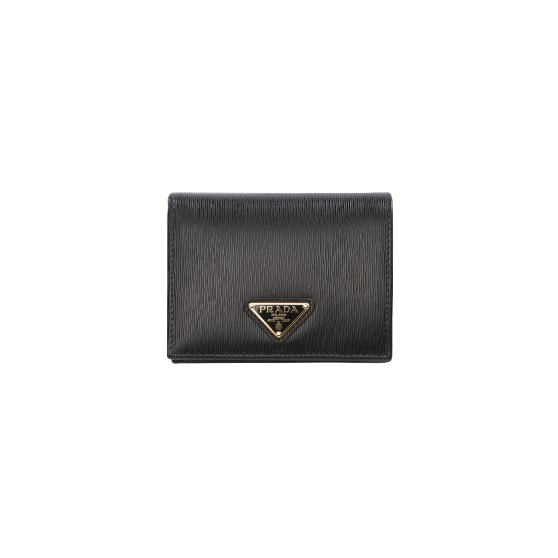 Prada Mini Black Vitello Leather Wallet - Ann's Fabulous