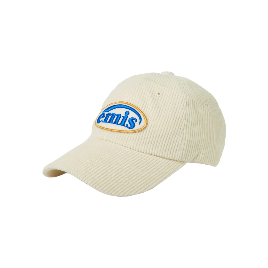 ◆EMIS◆ CORDUROY WAPPEN BALL CAP RENEWALASH BLUE m1037_1387 CORDUROY WAPPEN BALL CAP (RENEWAL)-ASH BLUE - EMIS