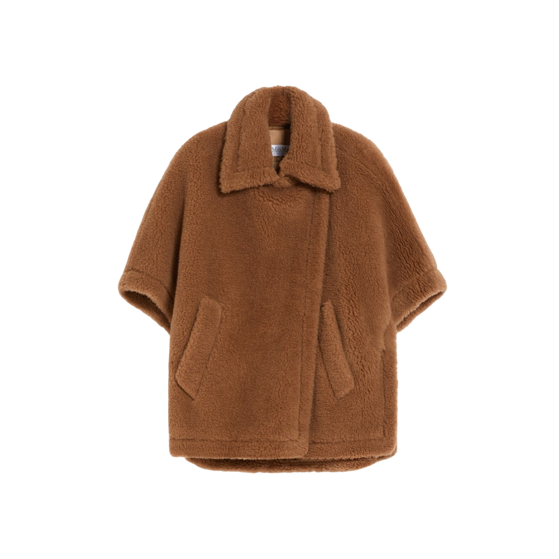 W) Max Mara Tebe Accessori Cape in Teddy Fabric Camel | eBay