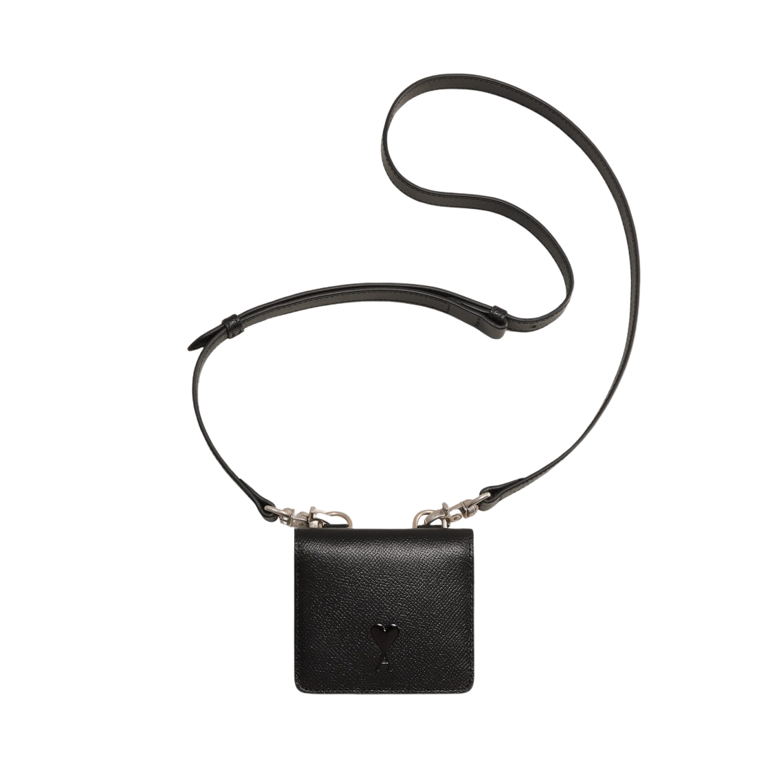 AMI de Coeur Strap Card Holder Black | eBay