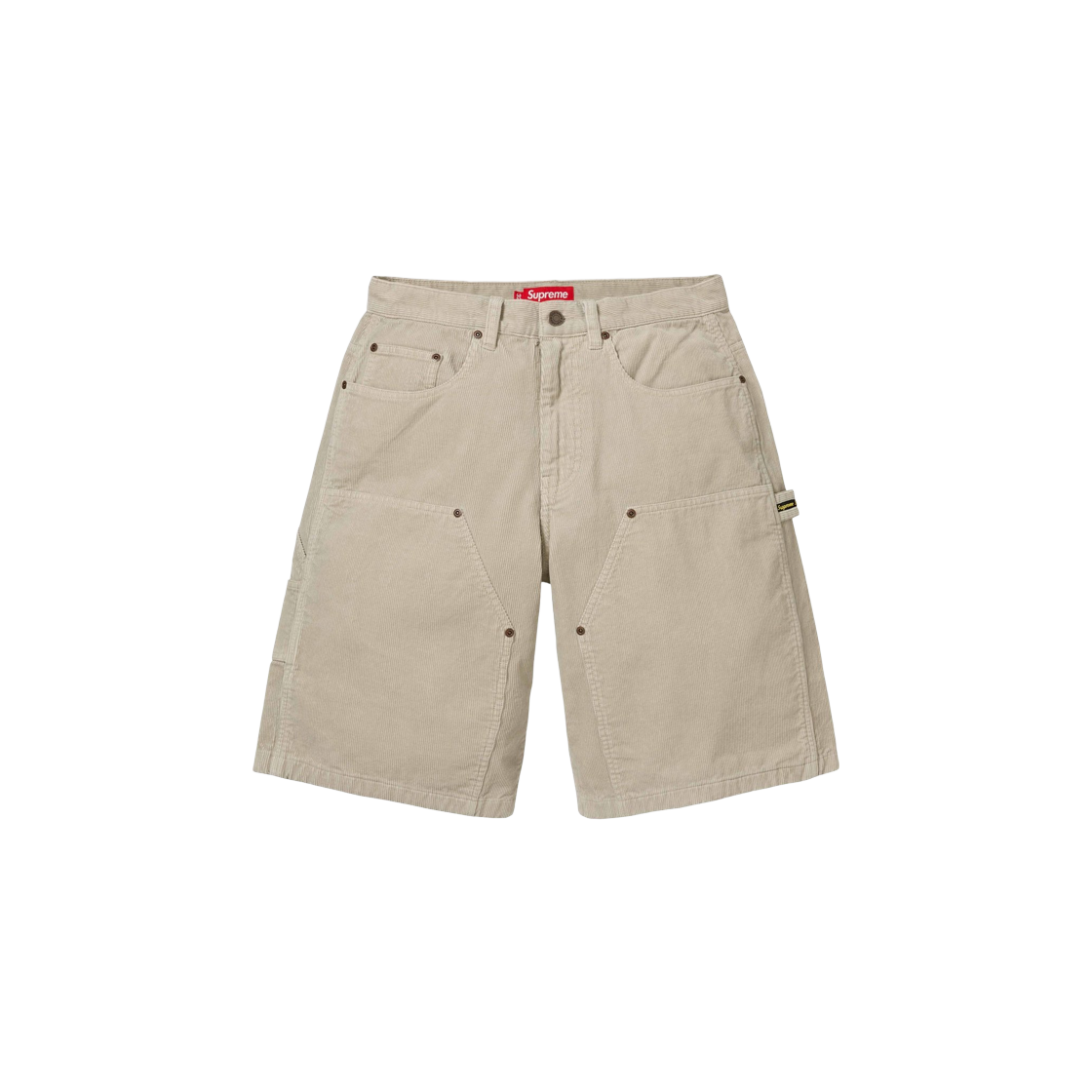Supreme Washed Corduroy Double Knee Painter Short Tan Men's