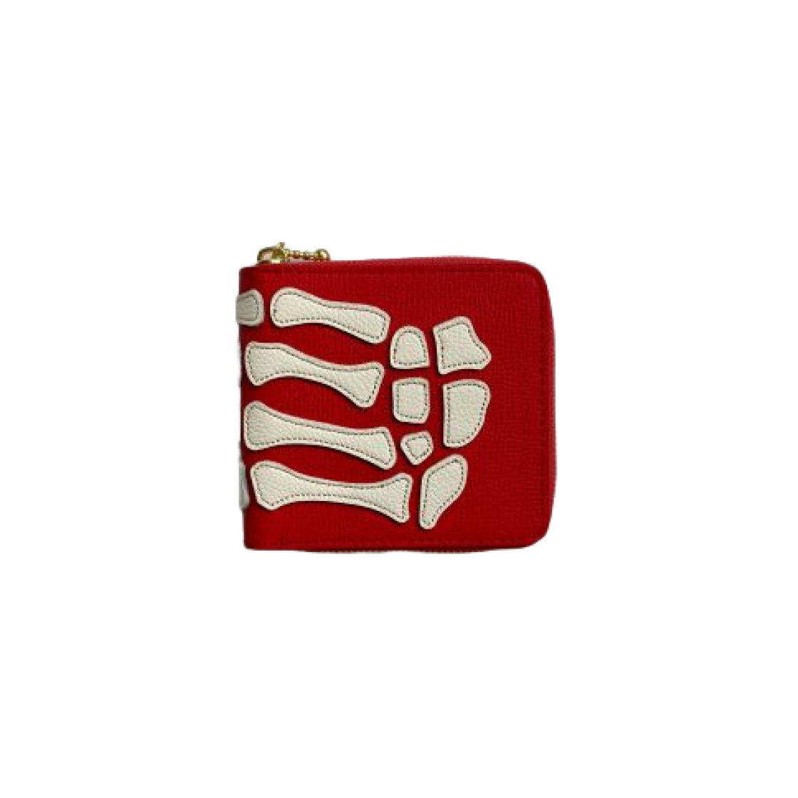 [新品未使用] kapital bone wallet 希少　絶版 Kapital skeleton bone hand zip leather wallet red brand new