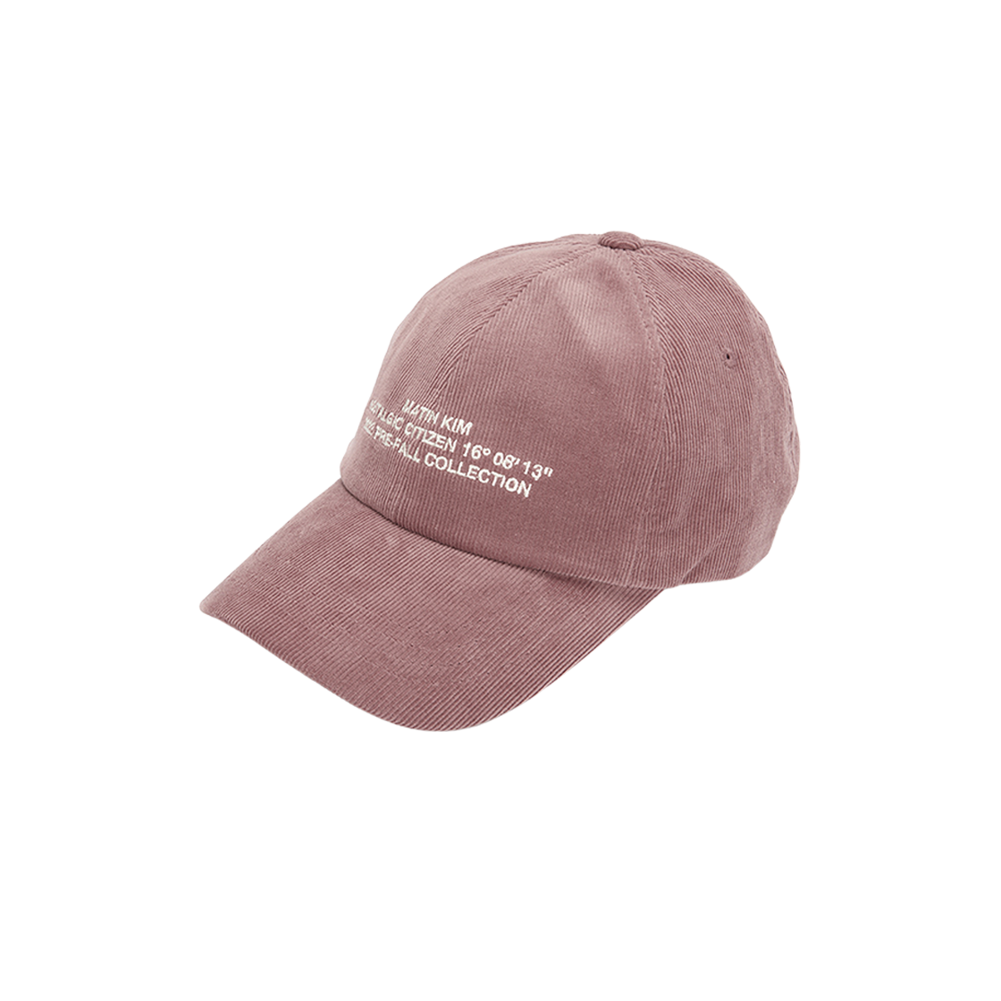 キャップ [MATINKIM]corduroy lettering ball cap in beige CORDUROY LETTERING BALL CAP IN BLACK – Matin Kim