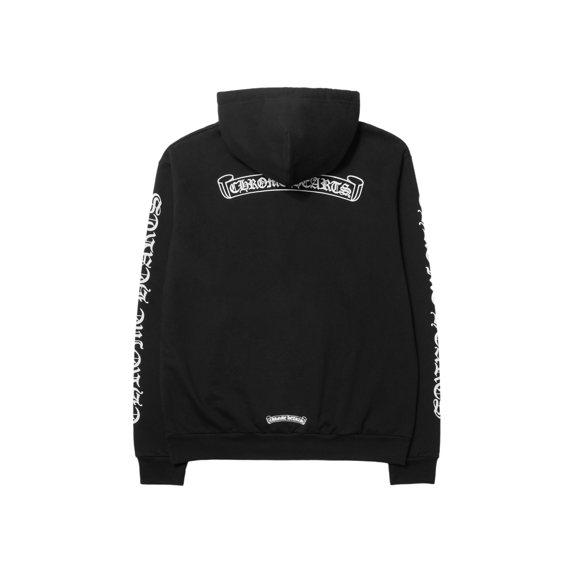 【Chrome Hearts】 Scroll Logo Fleece Zip-Up Hoodie Black Chrome Hearts Kids Scroll Logo Zip Up Hoodie ? Black