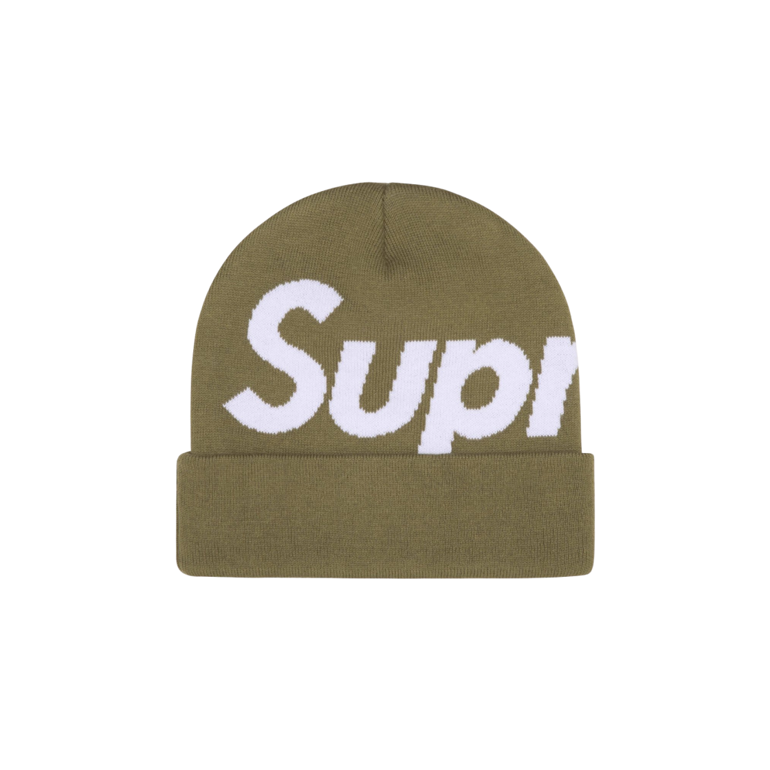 Supreme Big Logo Beanie Light Olive - 24FW | eBay
