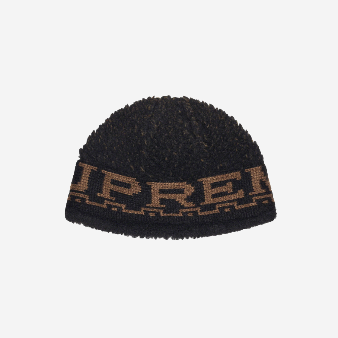 Supreme Sherpa Logo Beanie Black - 23FW | eBay