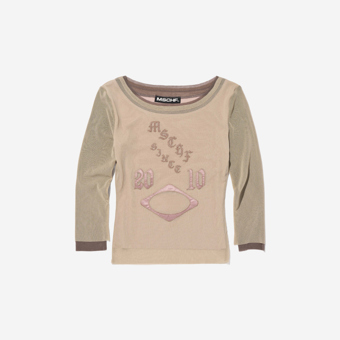 ★送料・関税込★MISCHIEF★BOAT NECK MESH TOP★ W) Mischief Boat Neck Mesh Top Beige | eBay
