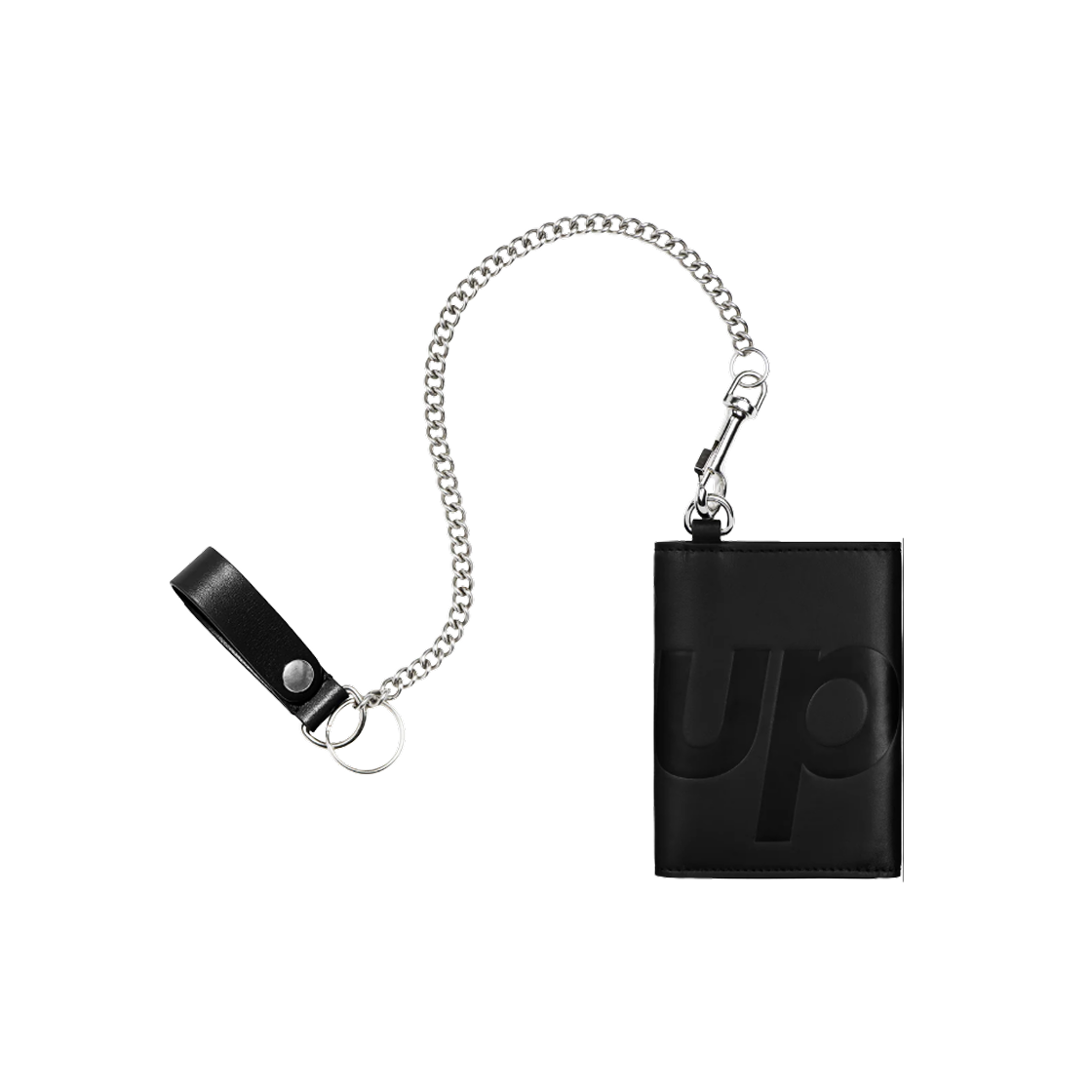 小物 Supreme Leather Chain Wallet Black Supreme Leather Chain Wallet (SS25) - $198