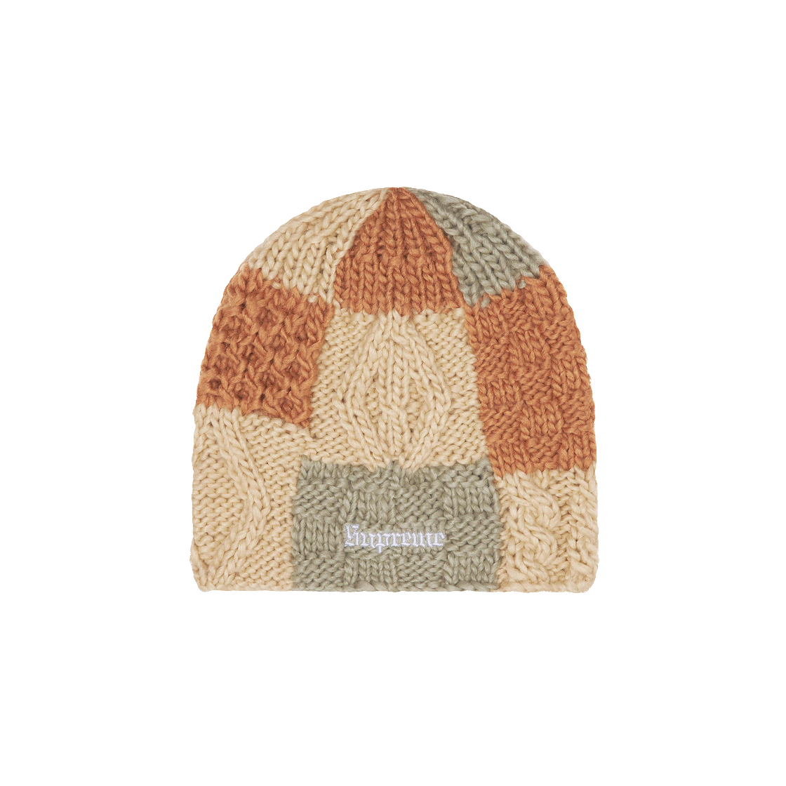 帽子 supreme Block Knit Beanie TAN Supreme Block Knit Beanie Tan Brand New In Hand | eBay