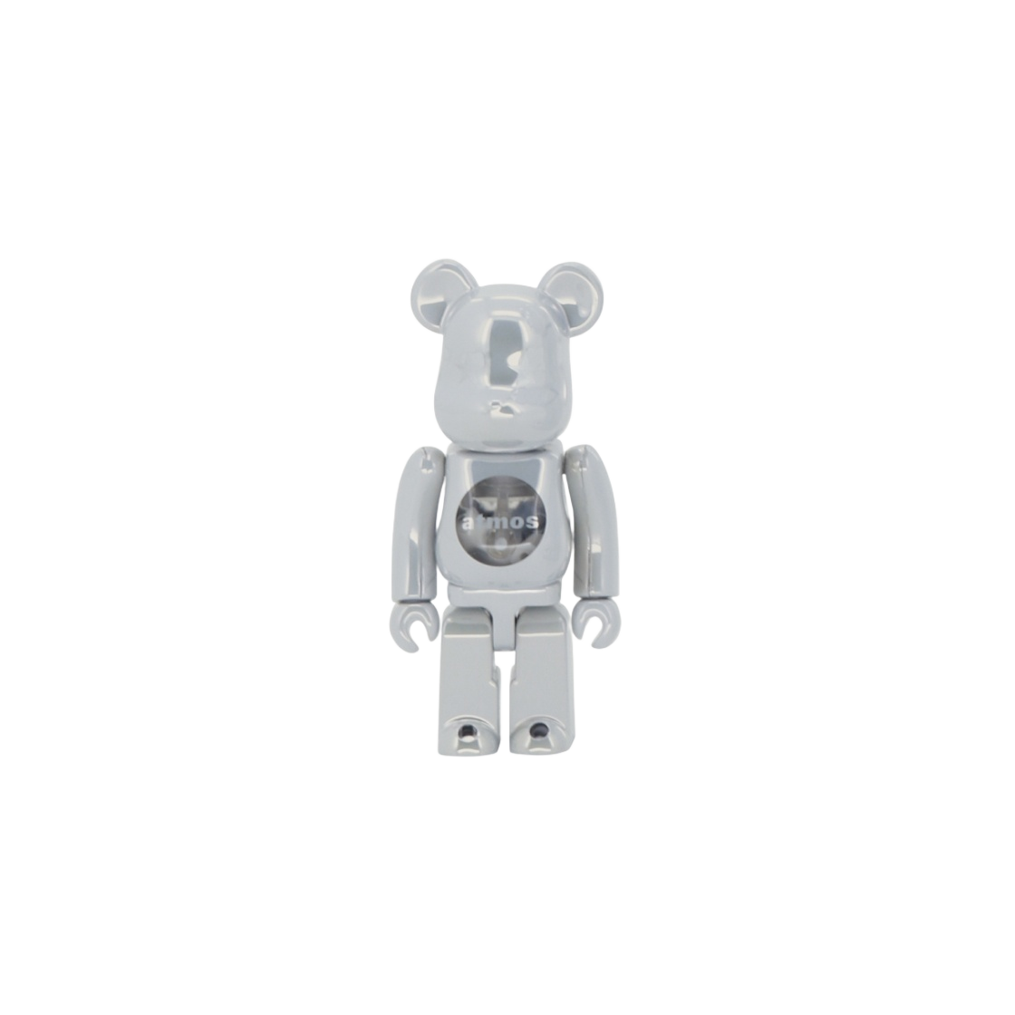 atmos - アトモスATOMOS BEARBRICK 400% whitechrome 100% Authentic Bearbrick atmos 100% & 400% Set White Chrome