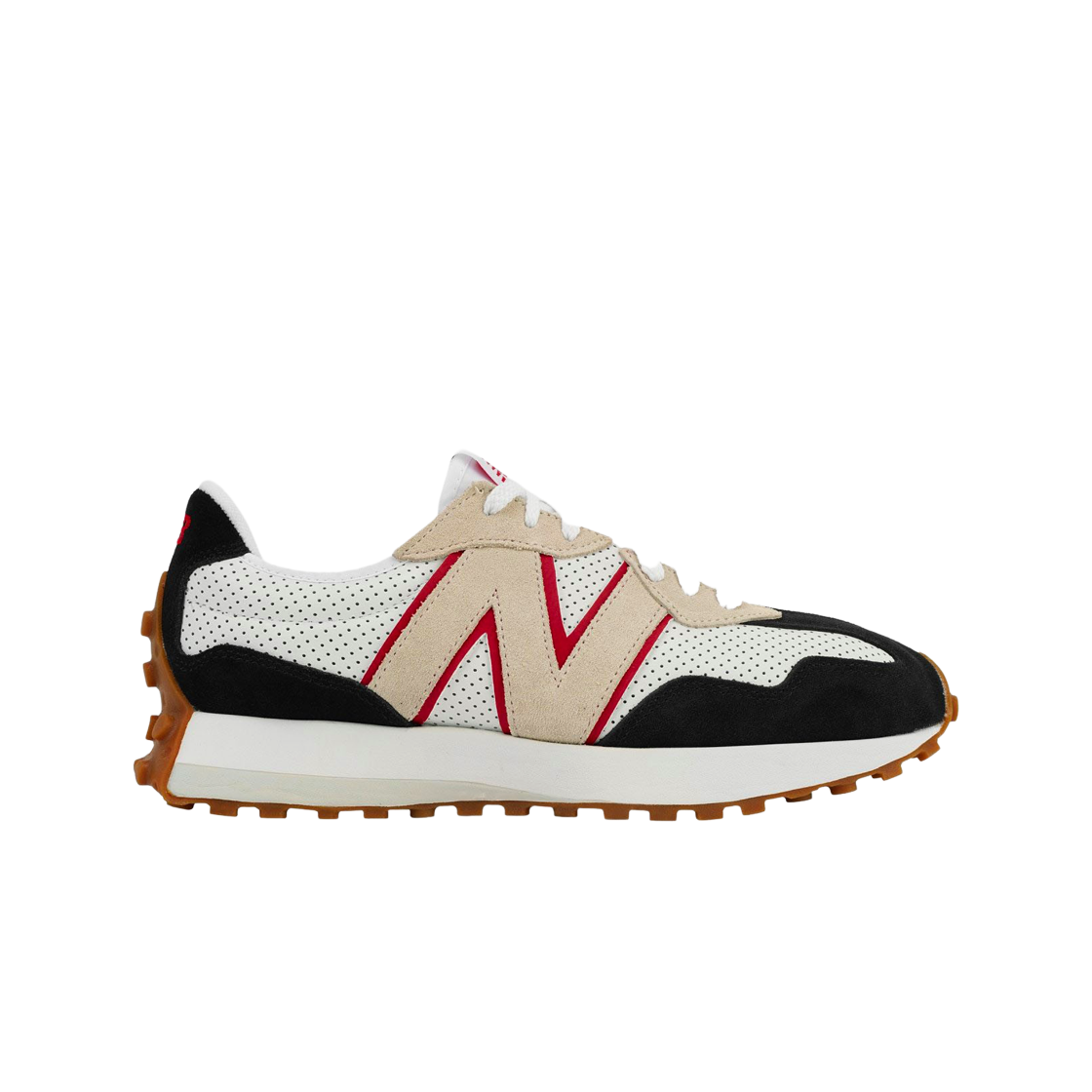 New Balance 327 Black White Red - JD Sports Exclusive | eBay