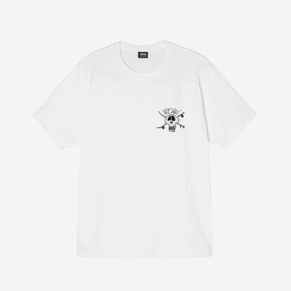 Stussy Surf Skate Skull T-Shirt White | eBay