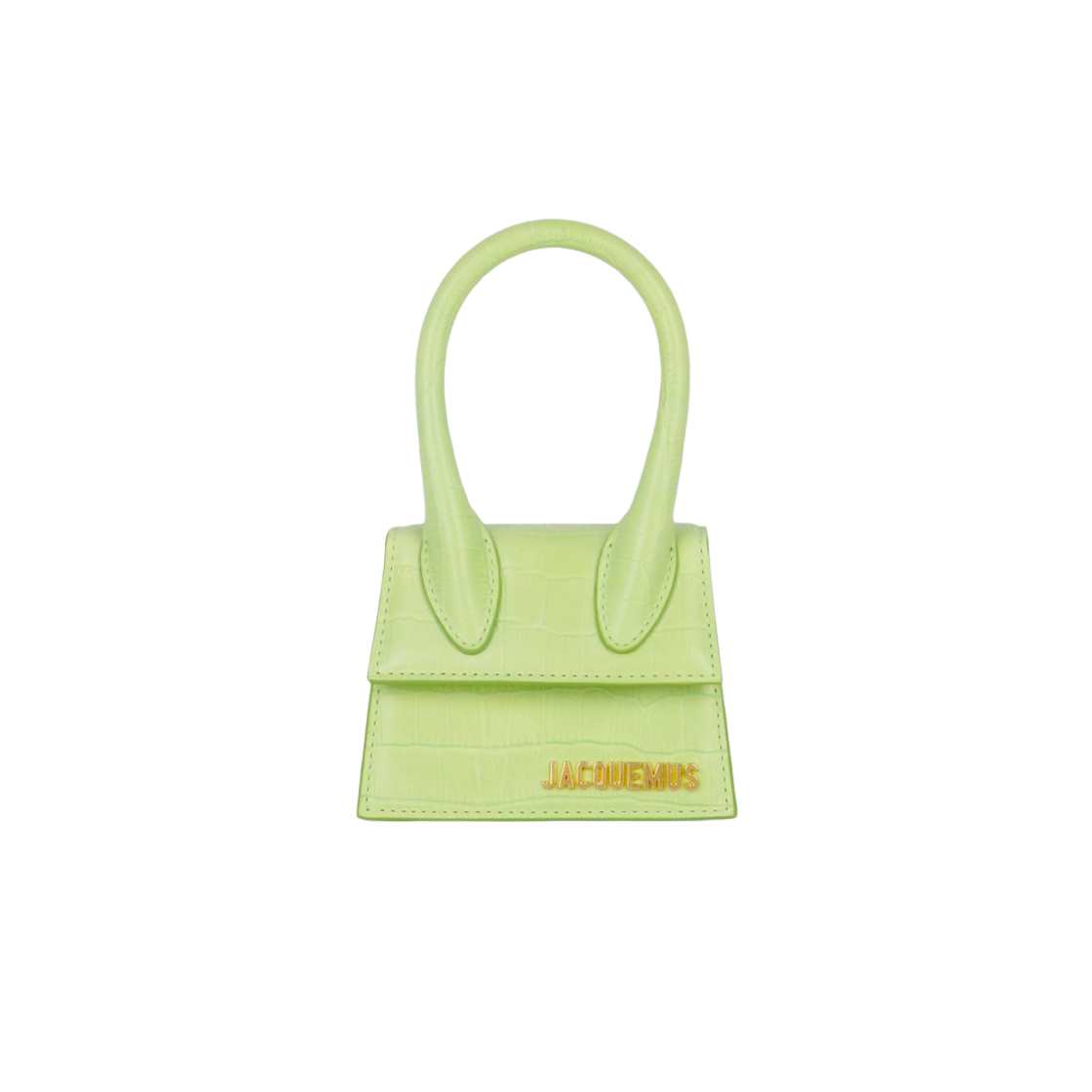 ☆JACQUEMUS☆ レザー チキート トートバッグ ライトグリーン Jacquemus Le Chiquito Signature Croco Mini Handbag Light