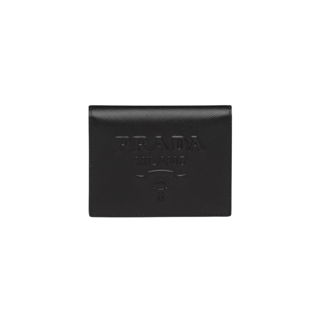 折りたたみ財布 Prada Small Saffiano Leather Embossed Logo Wallet Black Prada Small Saffiano Leather Embossed Logo Wallet Black | eBay
