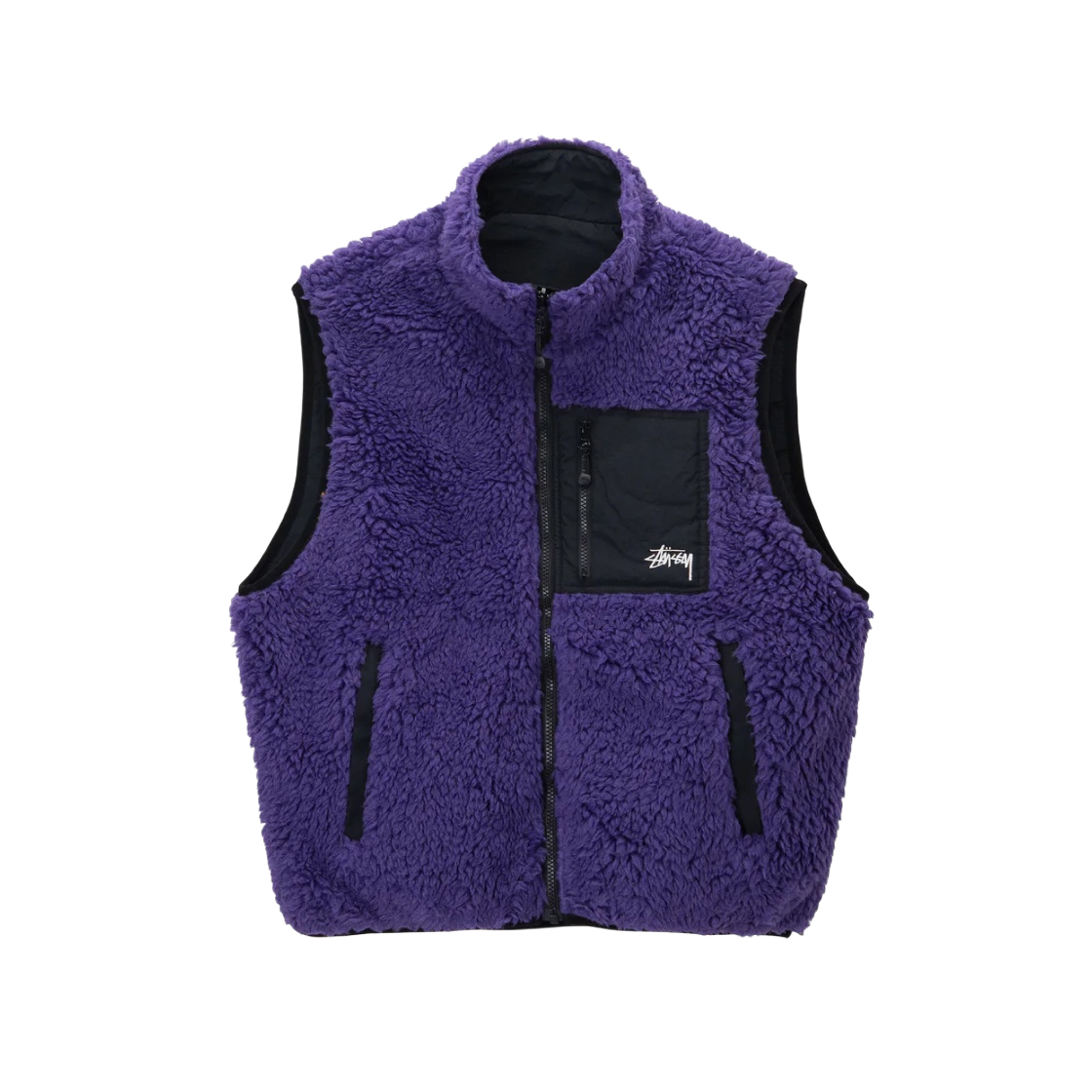 Stussy Sherpa vest S size パープル Stussy Sherpa Vest Purple | eBay