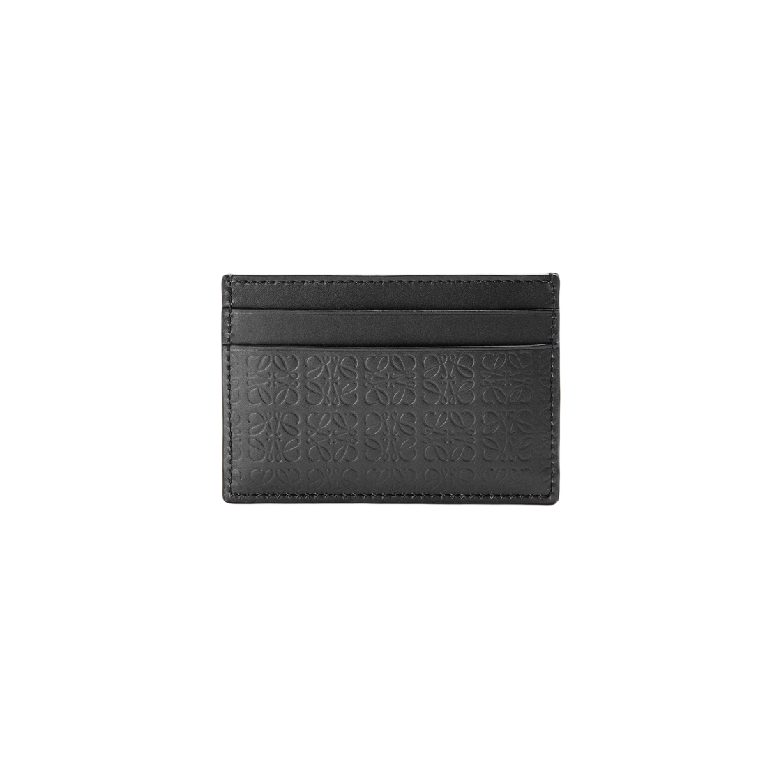 【LOEWE】Loewe repeat plain cardholder【ランク：Ａ】 Repeat plain cardholder in embossed silk calfskin Beige - LOEWE