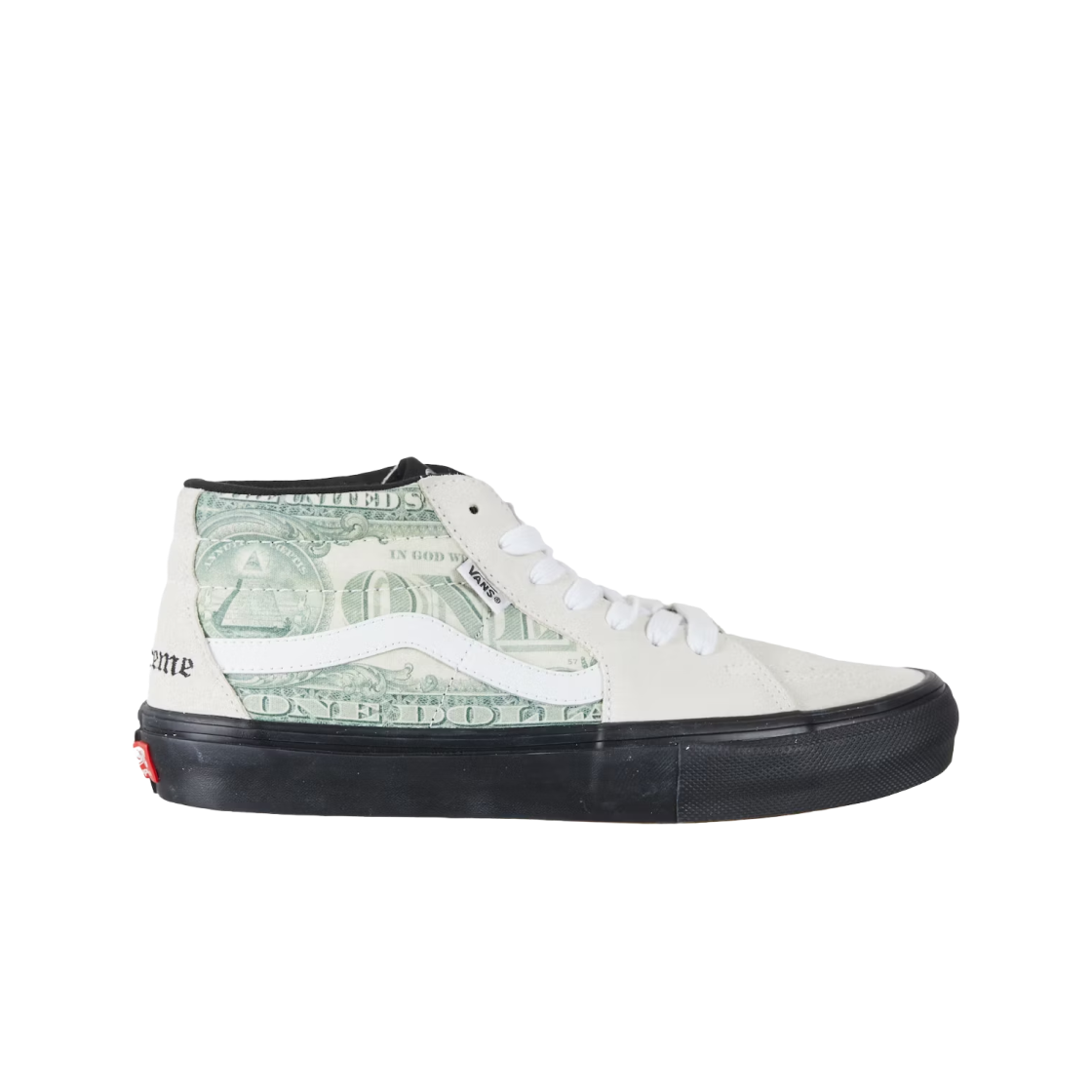Supreme Vans Dollar Skate Grosso Mid White シュプリーム Vans x Supreme Skate Grosso Mid Dollar White | eBay