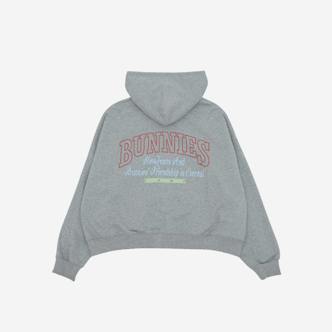 [BUNNIES CAMP] HOODIE Ｍ /NewJeans NewJeans Bunnies Camp Set-Up Hoodie Grey | eBay