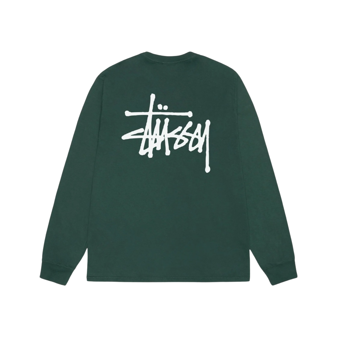 Stussy Basic Stussy Pigment Dyed LS T-Shirt Forest 2023 | eBay