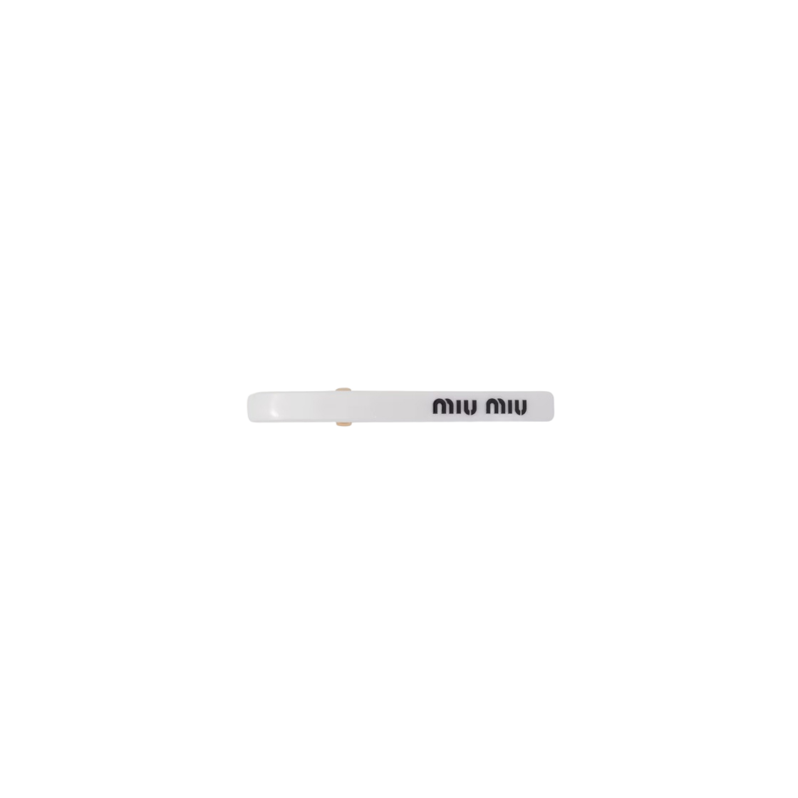 W) Miu Miu Plexiglas Hair Clip White Black | eBay