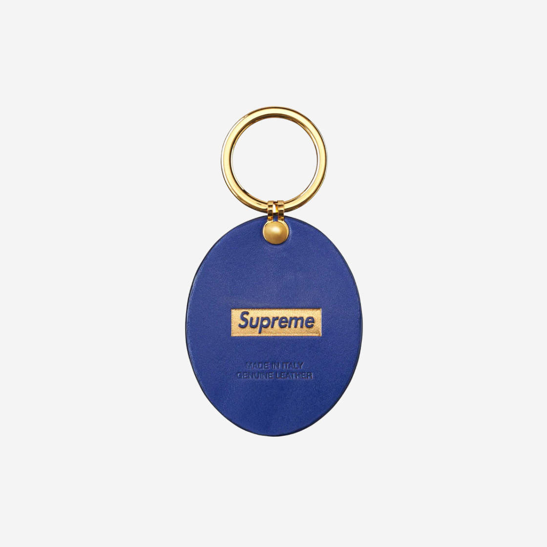 Supreme Guadalupe Leather Keychain Blue - 23FW | eBay